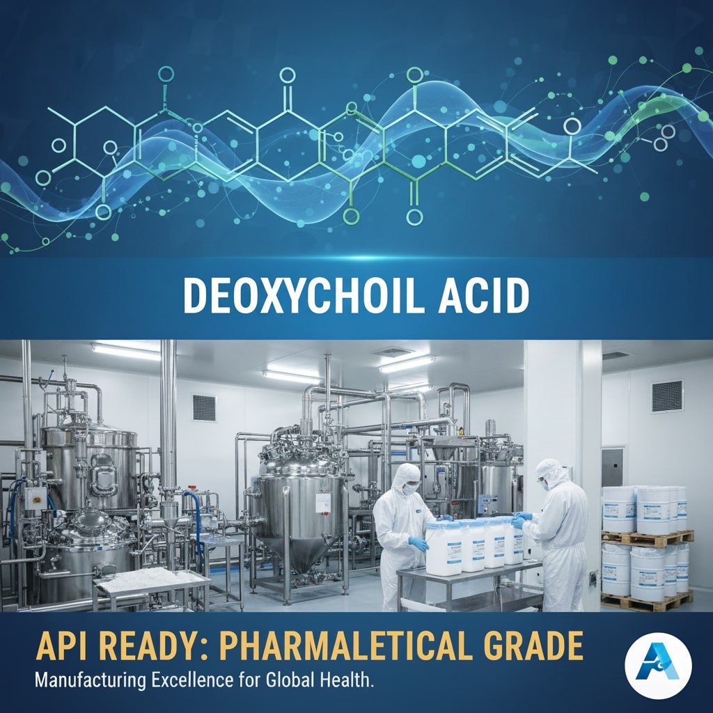The chemical structure of Deoxycholic Acid (DCA), a versatile pharmaceutical excipient.